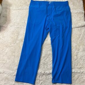 Nike Golf Pants Mens 38x32 Blue Performance Straight Leg Dri Fit